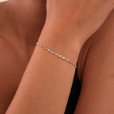 Rainbow Sapphire Eternity Bracelet, Petra