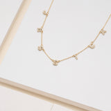 diamond letter station necklace