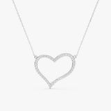 Dainty Open Heart Necklace, Norma