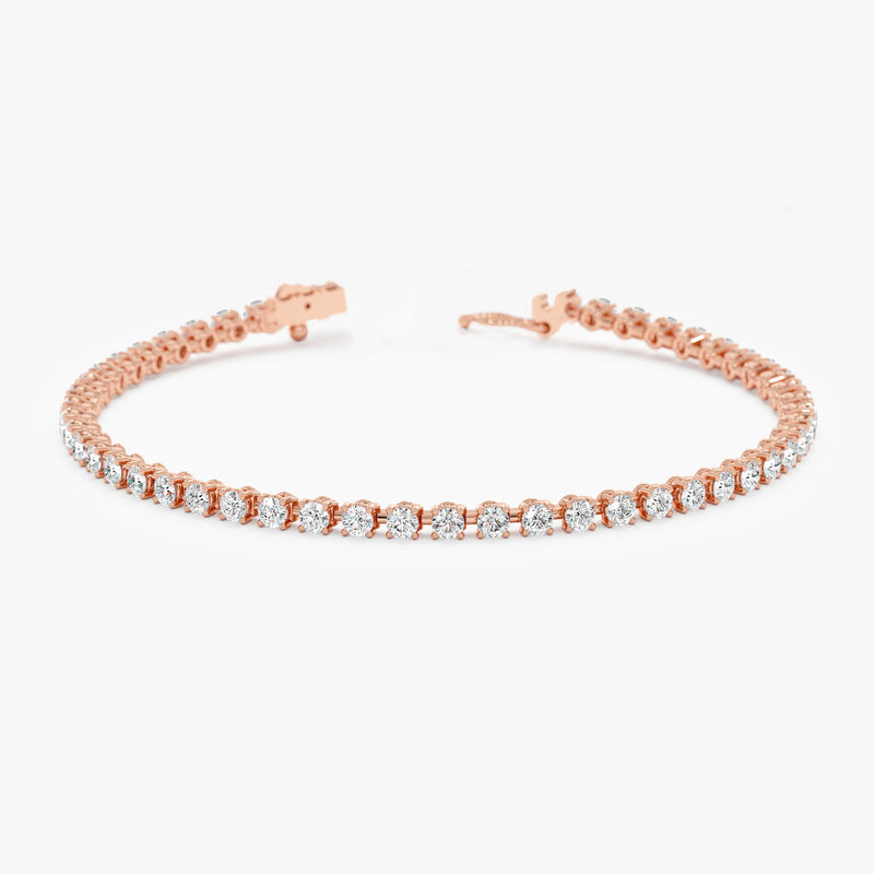 Natural Diamond Tennis Bracelet, Katniss