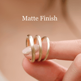 matte finish, chunky wedding band