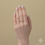 White Sapphire Art Deco Ring, Winnie