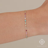 Rainbow Sapphire Eternity Bracelet, Petra