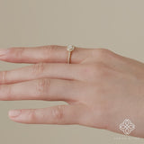 ethically sourced april birthstone white diamond ring