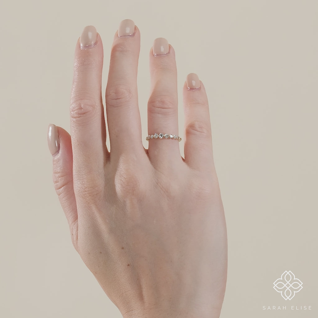 ethically sourced petite engagement ring