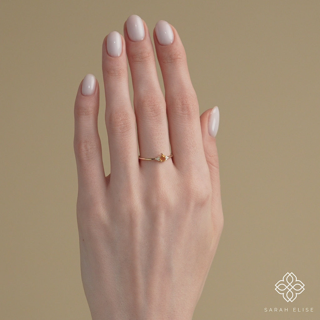 ethically sourced minimal engagement ring