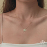 Diamond Disc Necklace, Natalia