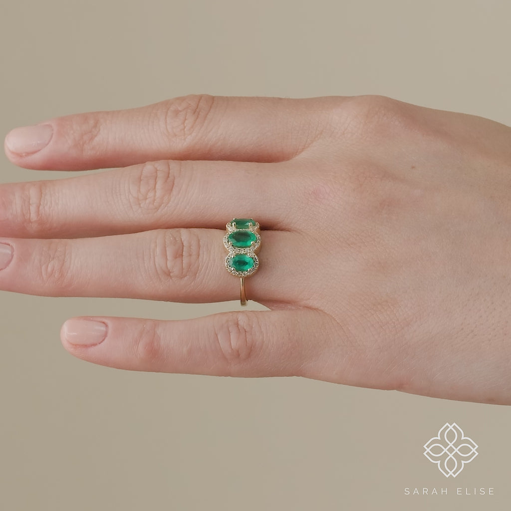 ethically sourced may birthstone emerald ring jewelry