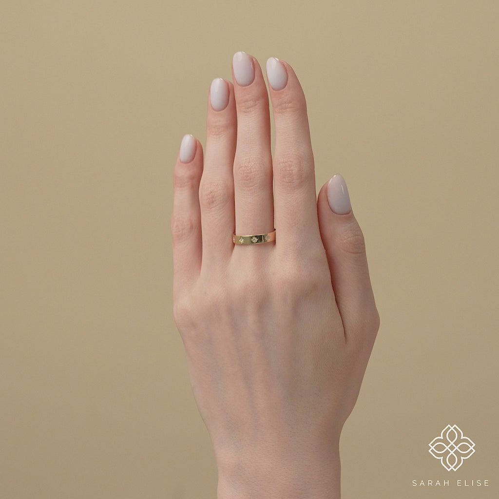 Ethically Sourced Gold Celestial Ring