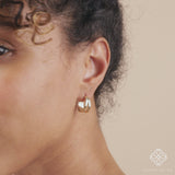 handcrafted in 14k solid gold dainty hoops