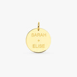 Engravable Disc Charm - SARAH ELISE