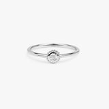 White Gold White Sapphire Ring