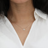 Petite Diamond Hamsa Hand Necklace