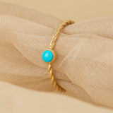 14k Gold Turquoise Ring