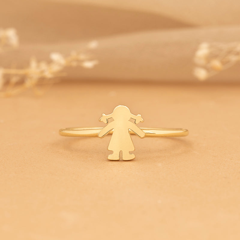 Yellow Gold Little Daughter Ring