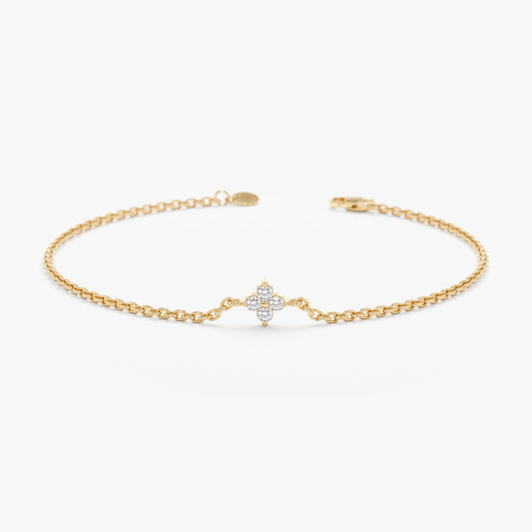 Diamond Clover Bracelet