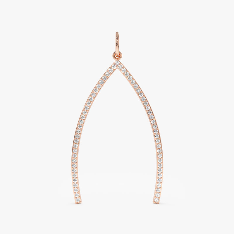 Rose Gold Solid Gold Large Charm