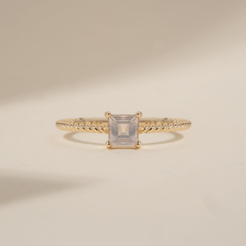 Dainty Gold Moonstone Ring