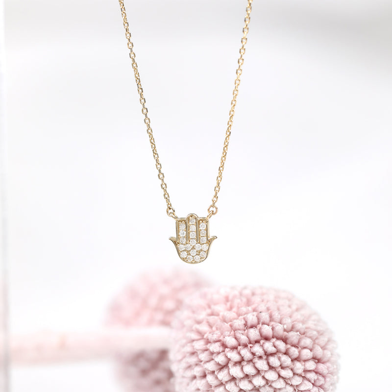 Mini Hamsa Necklace