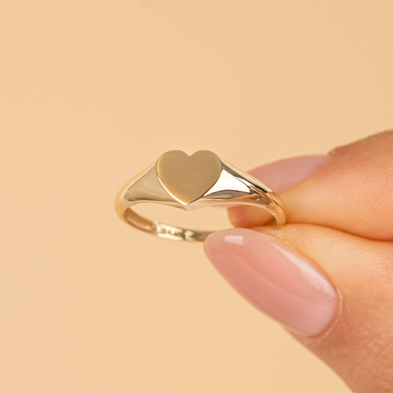 Personalized Mini Heart Ring - SARAH ELISE