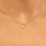 Solid Gold Eternity Necklace