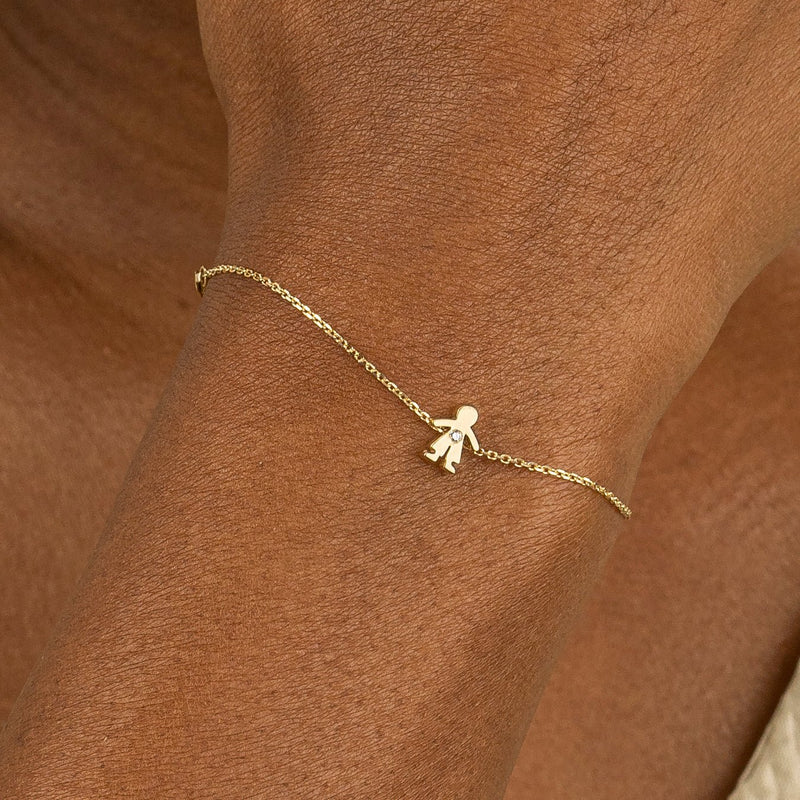 Ethically Sourced Natural Diamond boy Bracelet