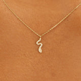 Yellow Gold Snake Necklace