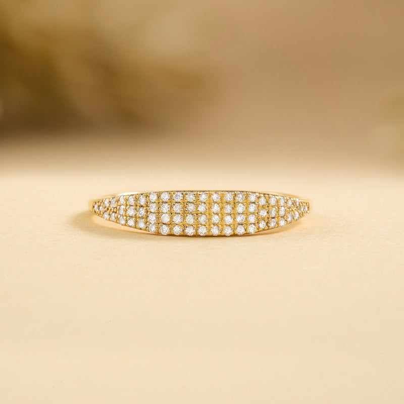 Diamond Gold Stacking Ring