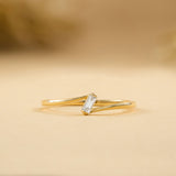 Handmade Gold Baguette Diamond Ring