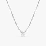 White Gold Diamond Butterfly Necklace