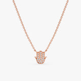 Rose Gold Hamsa Necklace