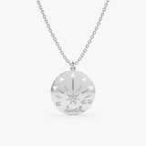 White Gold Personalized Luck charm Necklace