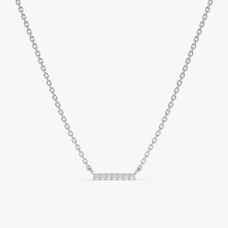 White Gold Natural Diamond Necklace