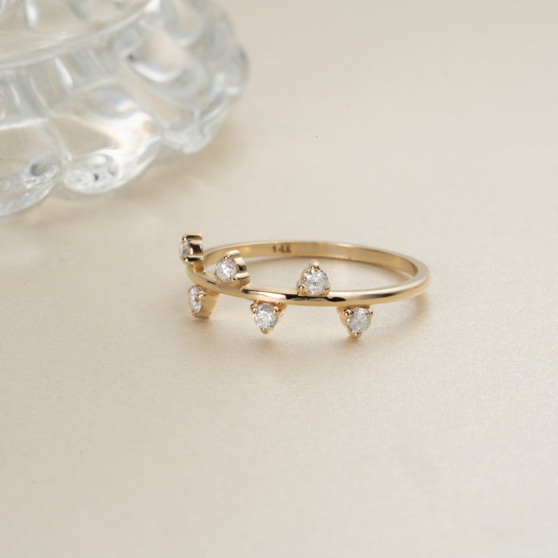 Handmade Gold Diamond Ring