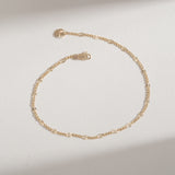 Handmade Solid Gold kite Linked Chain Bracelet