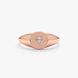 Rose Gold Signet Ring