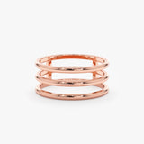 Rose Gold Triple Band 