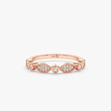 Rose Gold Diamond Vintage Ring