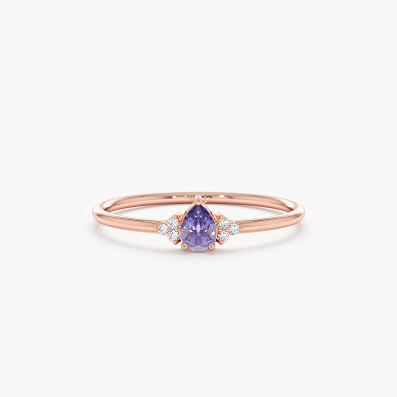 Rose Gold Tanzanite Ring