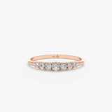 Handmade Rose Gold Diamond Ring