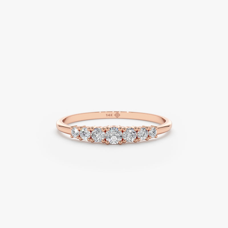 Handmade Rose Gold Diamond Ring