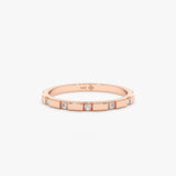 Rose Gold Diamond Band