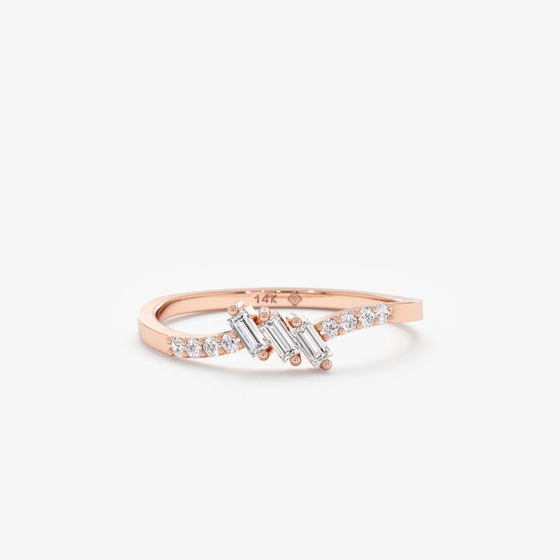 rose gold handmade dainty band