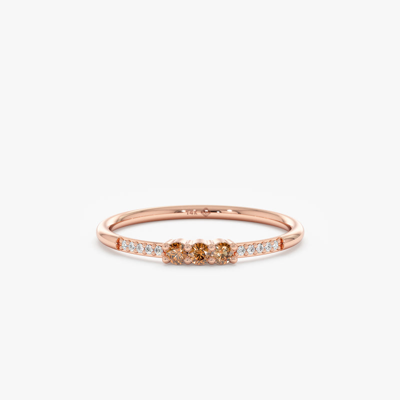 Diamond Citrine Band