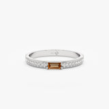 White Gold Citrine Ring