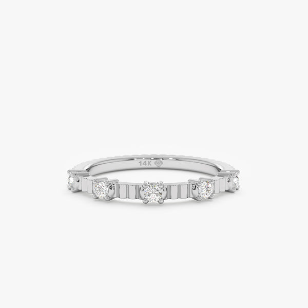 White Gold Diamond Band