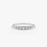 White Gold 7 Stone Diamond Ring