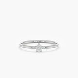 white gold star ring