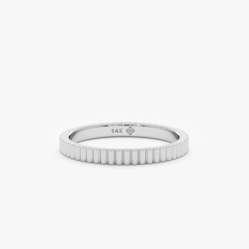 White Gold Stacking Ring