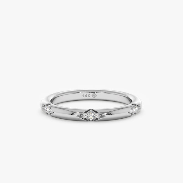 Natural Diamond White Gold Ring